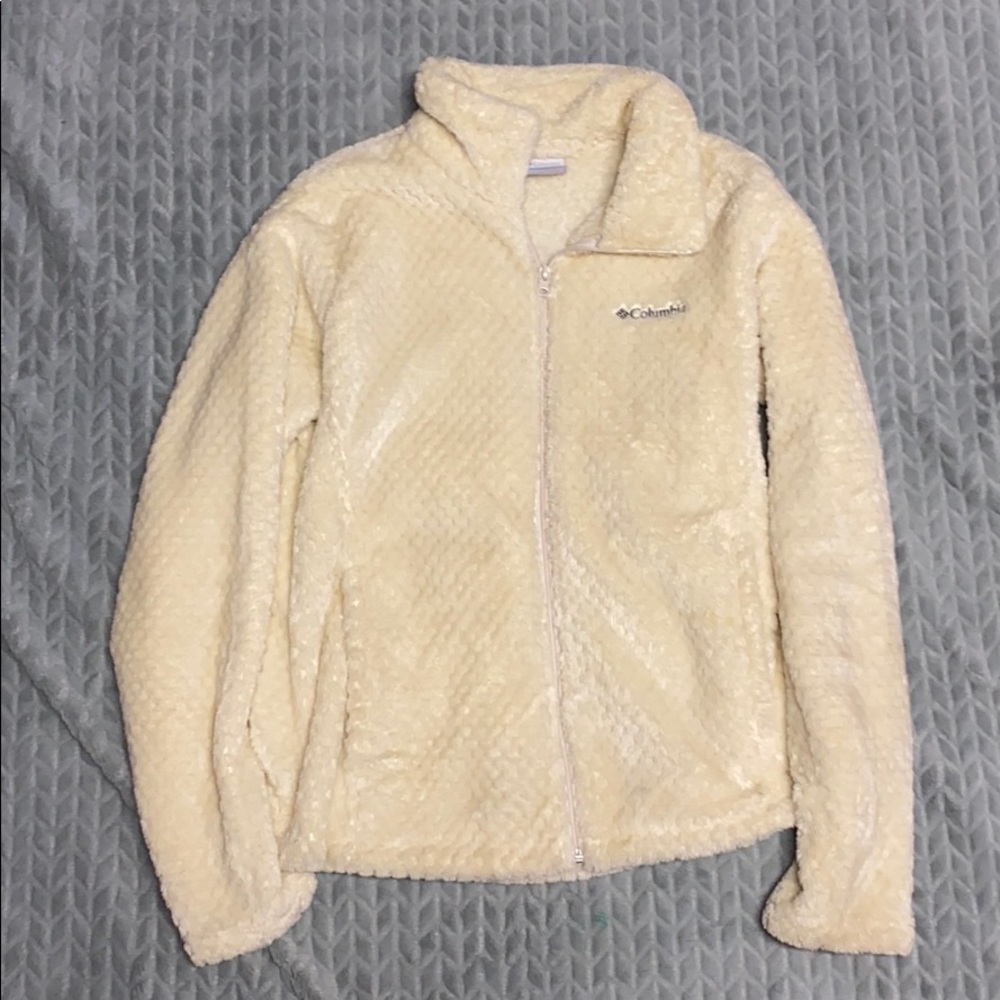 Colombia furry zip up jacket